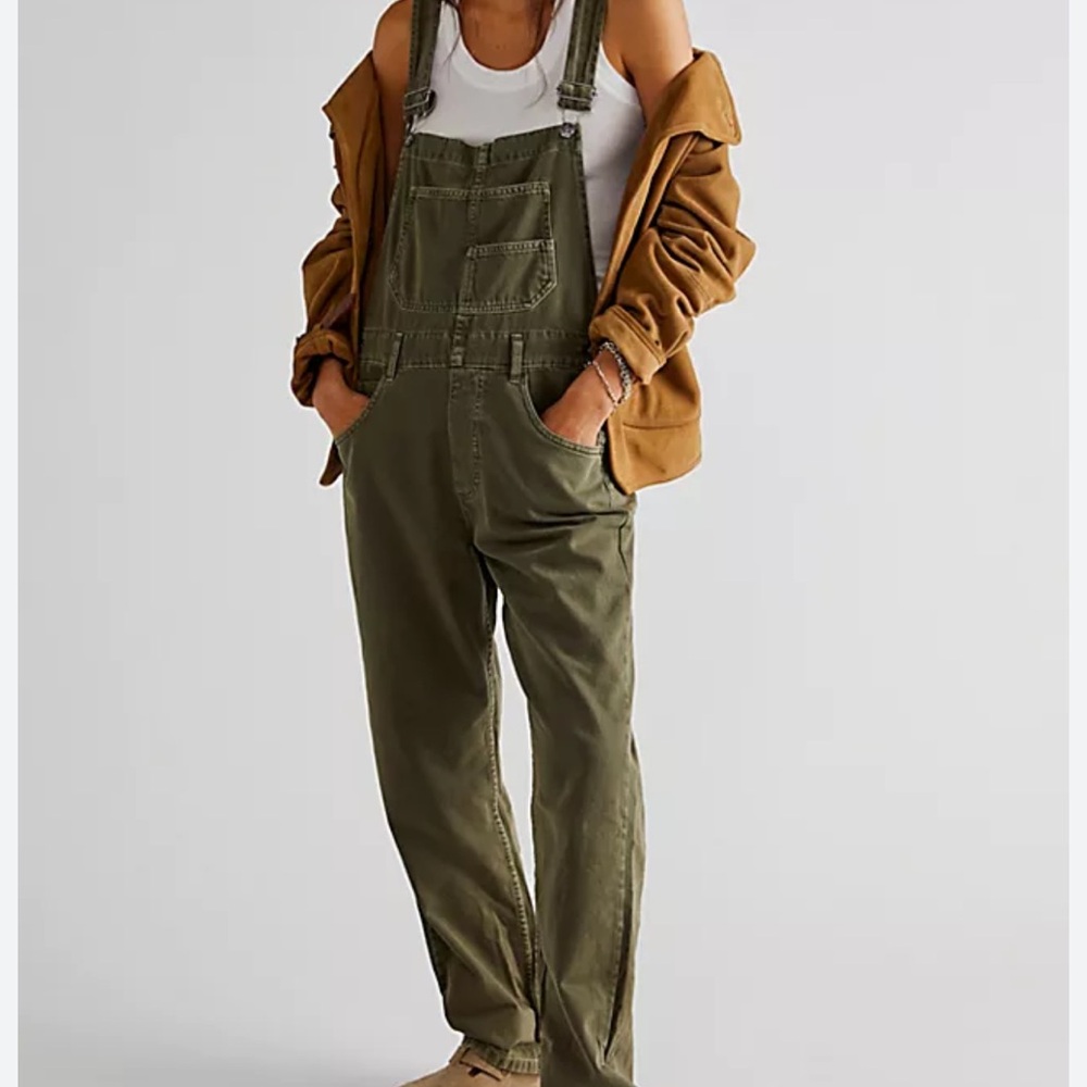We The Free People Ziggy Overalls Army